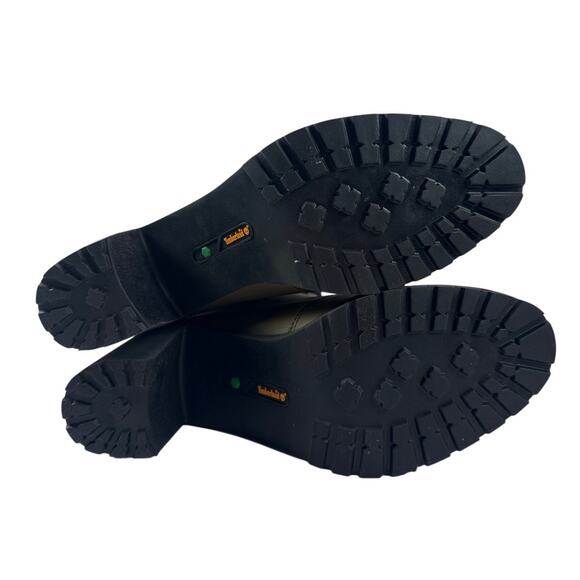 Timberland Allington Boots Heeled Womens 9 Olive Green Leather Lace Up Lug Sole - Picture 8 of 11